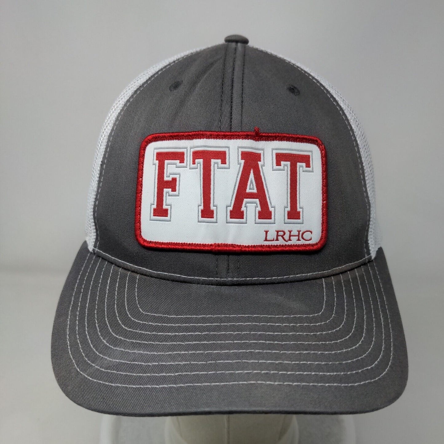 FTAT LRHC Snapback Mesh Back Hat Gray White Richardson Style 112