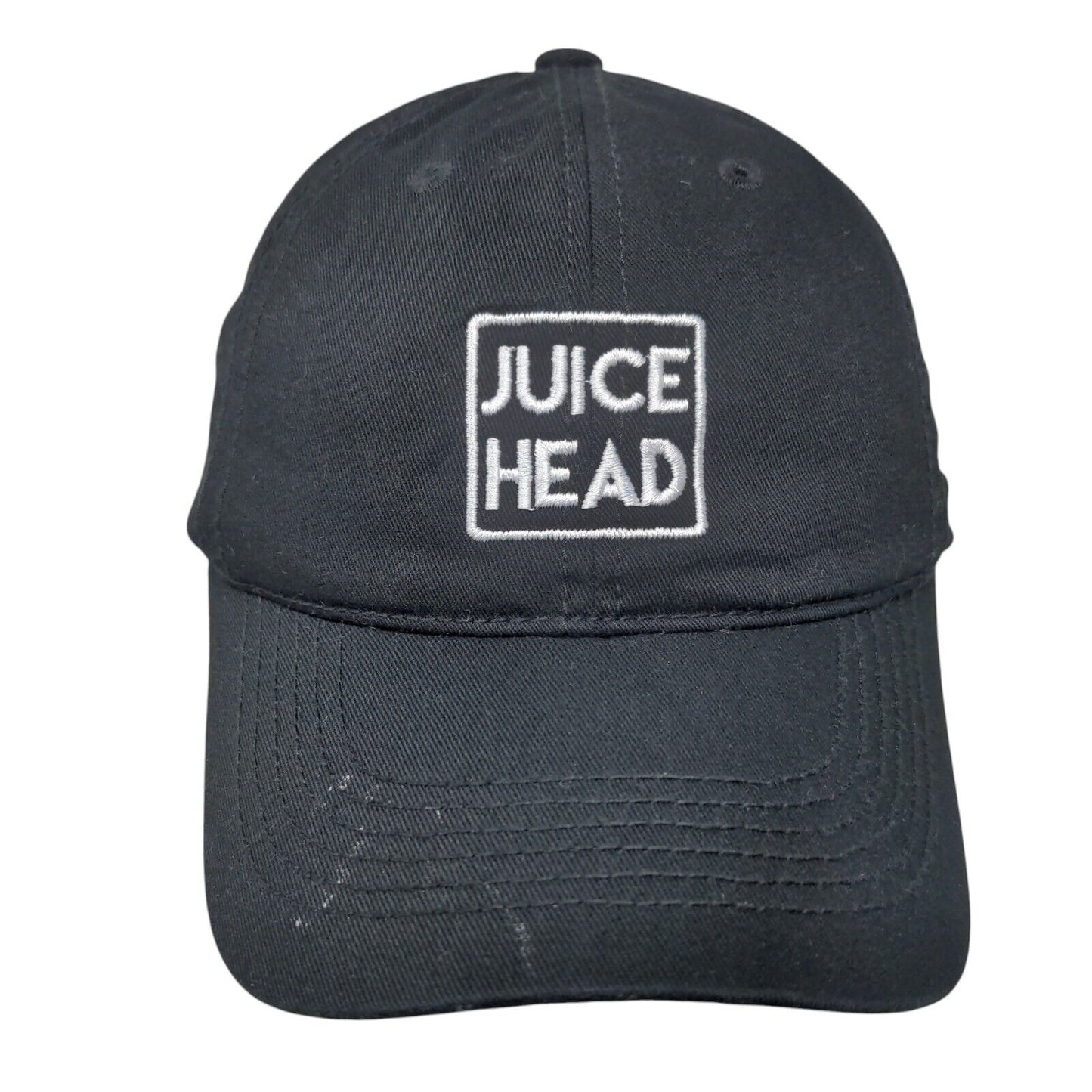 Juice Head Slideback Hat Black One Size Adjustable Embroidered 6 Panel