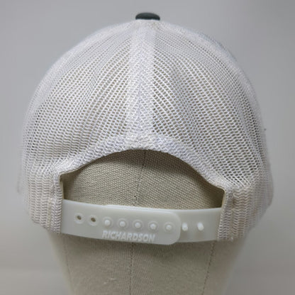 Richardson 112 Trucker Hat Gray One Size Spin Em Spur Logo Mesh Snapback Cowboy