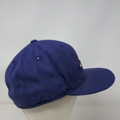 Rocawear Fitted Hat Blue Size 7 3/8 Lightweight Embroidered 6 Panel