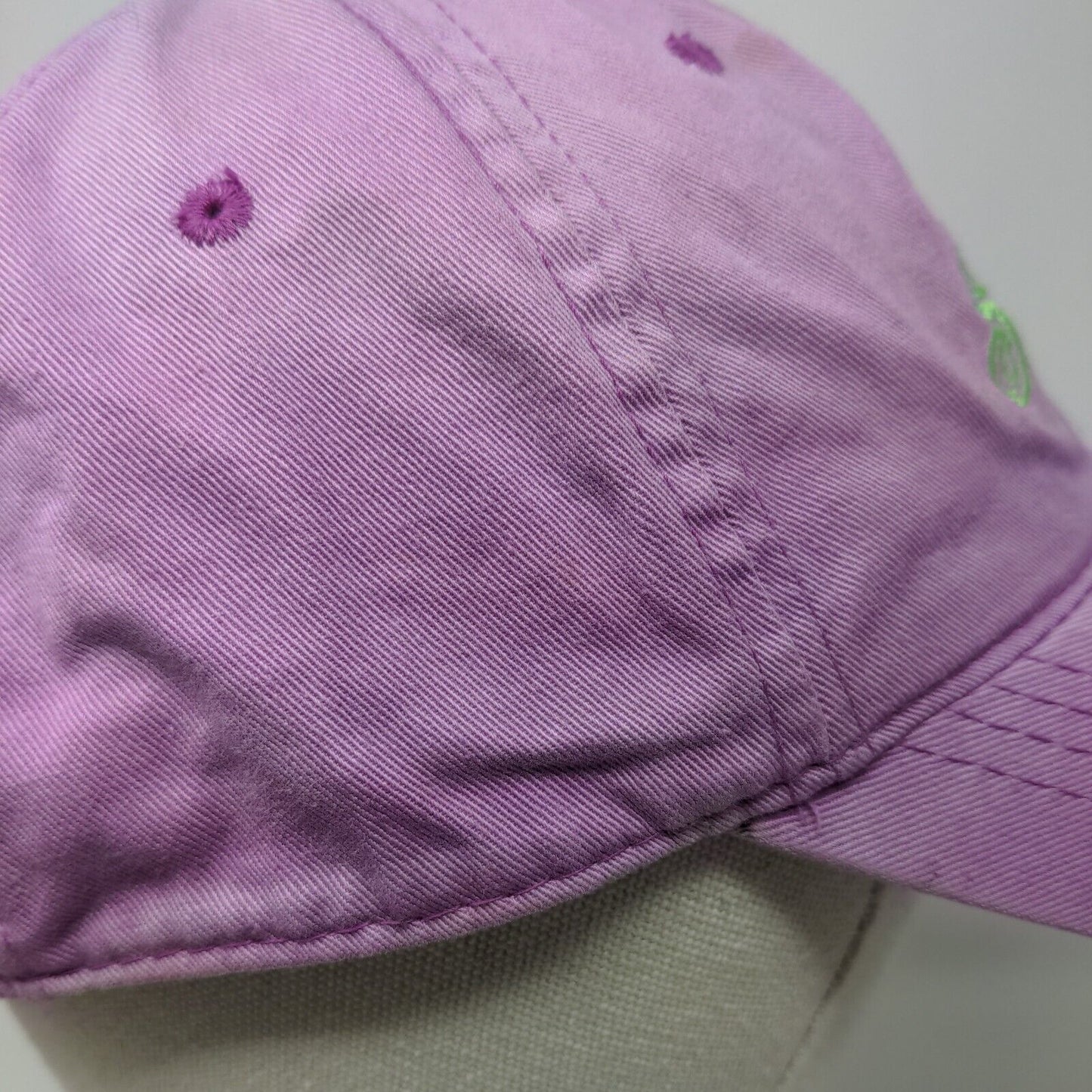 Sea Island Slideback Hat Purple OSFM Adjustable Embroidered 6 Panel Outdoor Cap