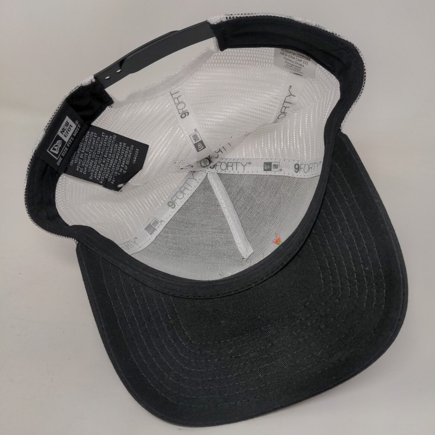 Real Estate Lab Snapback Mesh Back Trucker Hat Black OSFM New Era