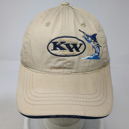 Bretmor Baseball Cap Beige OSFM Key West Route Marlin Logo Strapback Cotton hat