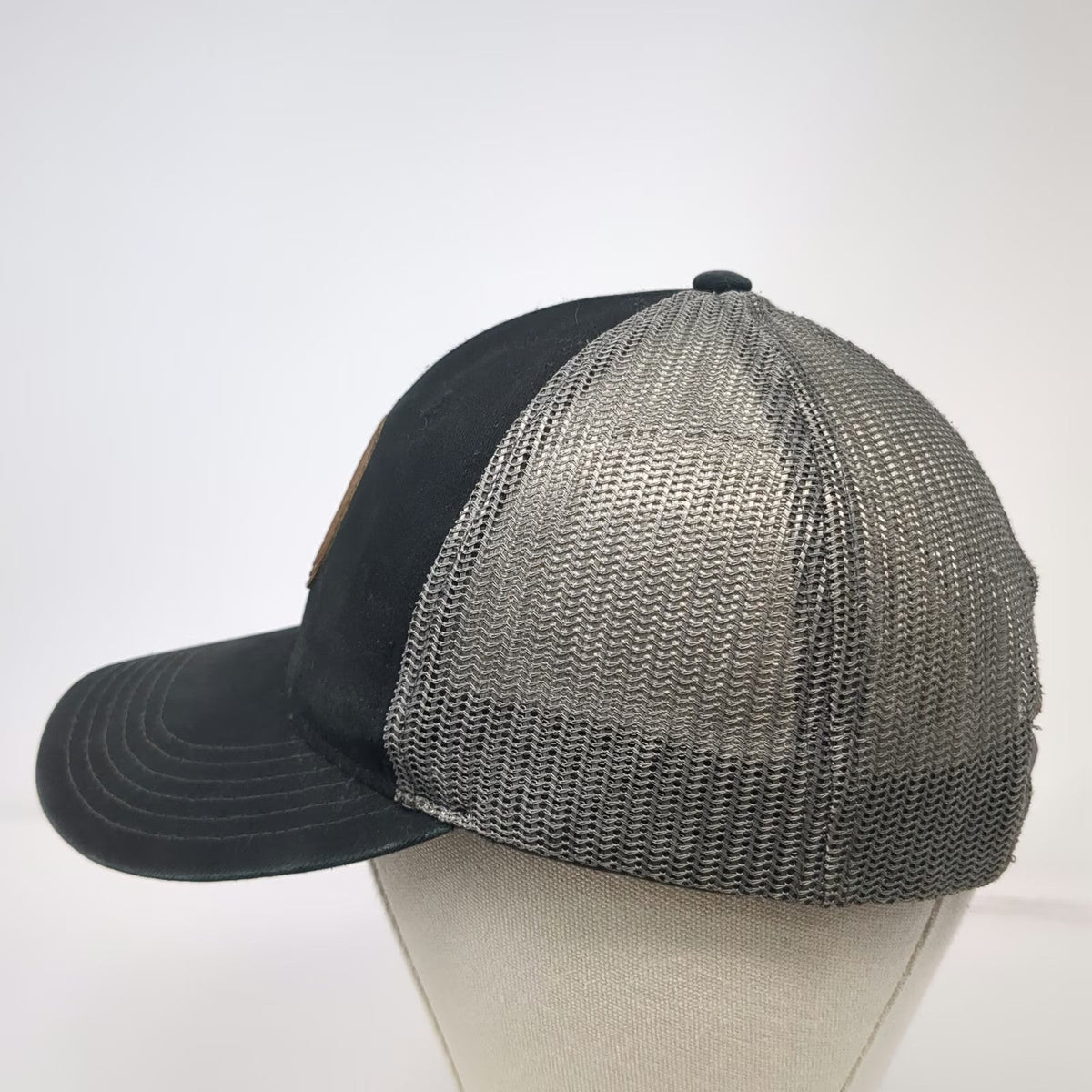 Indian Motorcycle Trucker Hat Black One Size Mesh Back Patch Snapback 1901 Moto