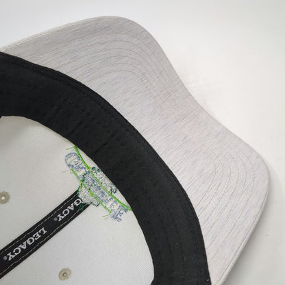 Legacy Baseball Cap Gray One Size Perforated Snapback Greentree GC Golf Tree Hat