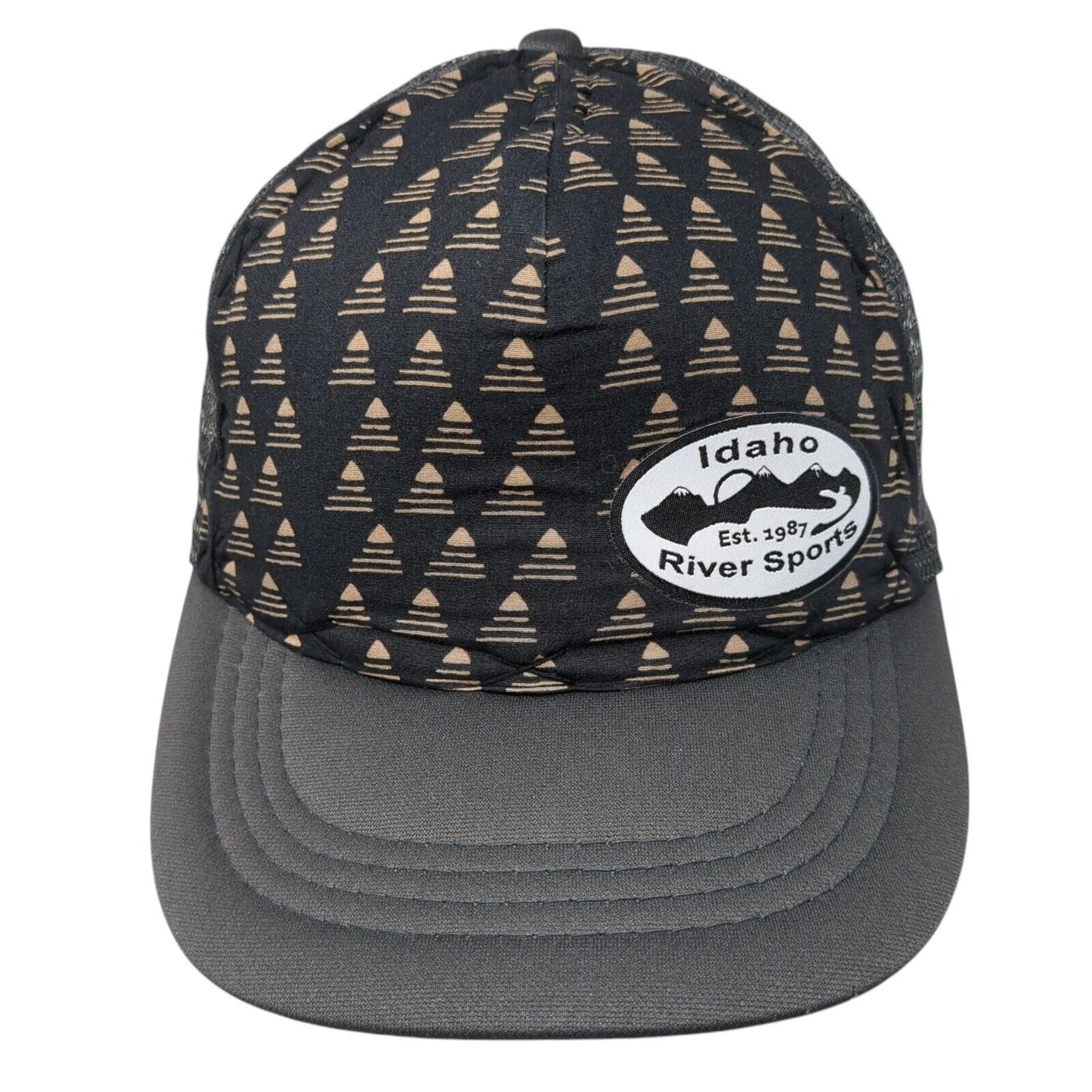 Idaho River Sports Snapback Trucker Hat Multi One Size Mesh Back Geo