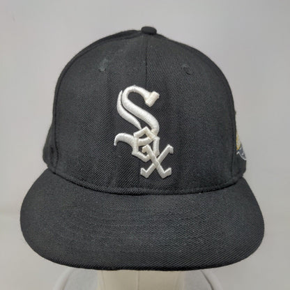 New Era Mens Fitted Hat Black 8 Chicago White Sox Logo World Series 2005 59Fifty