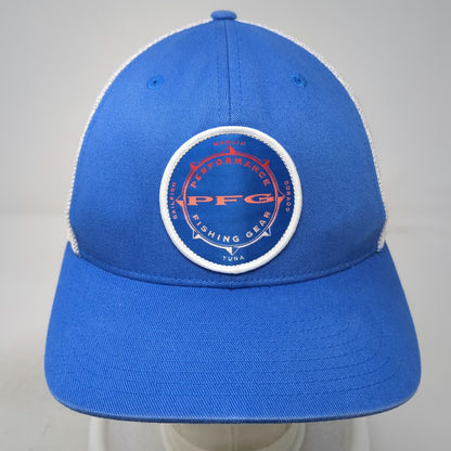 Columbia Baseball Cap Blue M PFG Performance Fishing Gear Mesh Back Fishing Hat