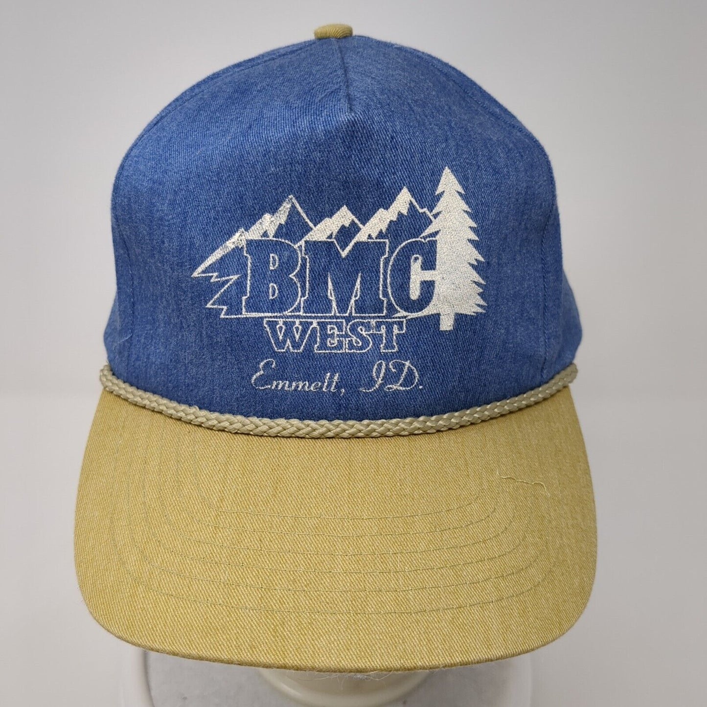 BMC West Emmet ID Snapback Hat Multicolor One Size Adjustable Vented Holes Rope