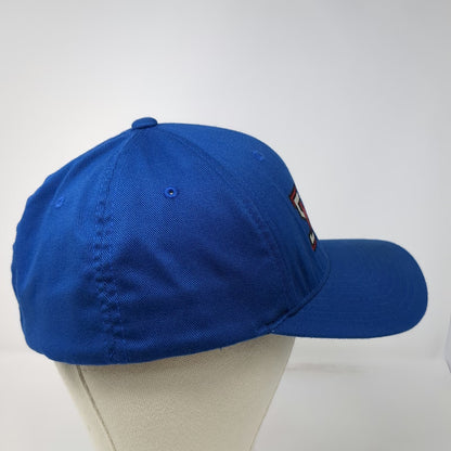 Port Authority Baseball Cap Blue White Red XL Flexfit Interstate Electric Hat