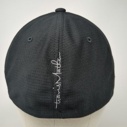 Travis Mathew Capita Logo Black XL Baseball Cap Flexfit Polyester Curved Hat