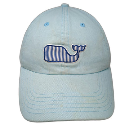 Vineyard Vines Whale Logo Blue Baseball Cap One Size Adjustable Strap Hat