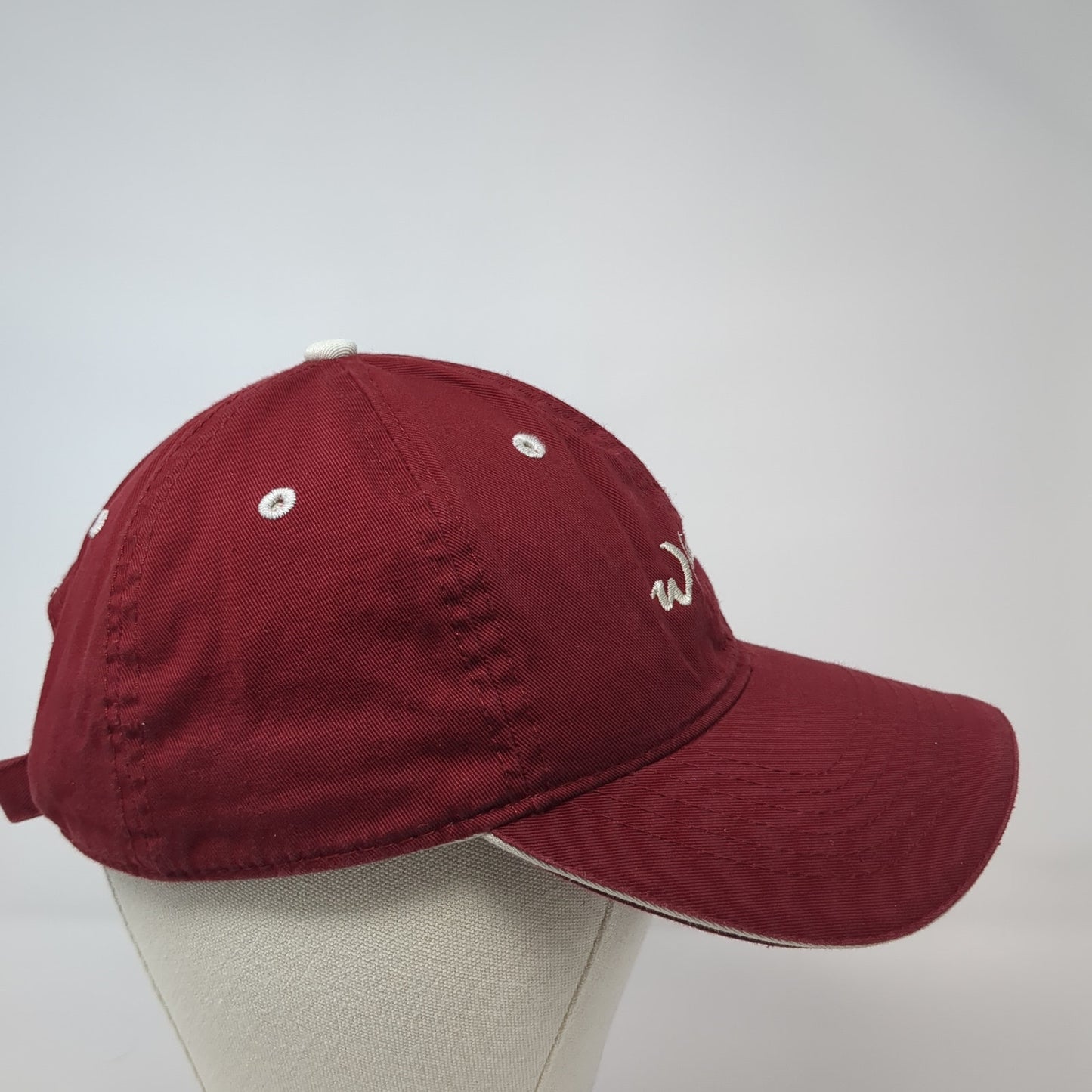 Whitetail Slideback Hat Red One Size Adjustable Embroidered Ouray