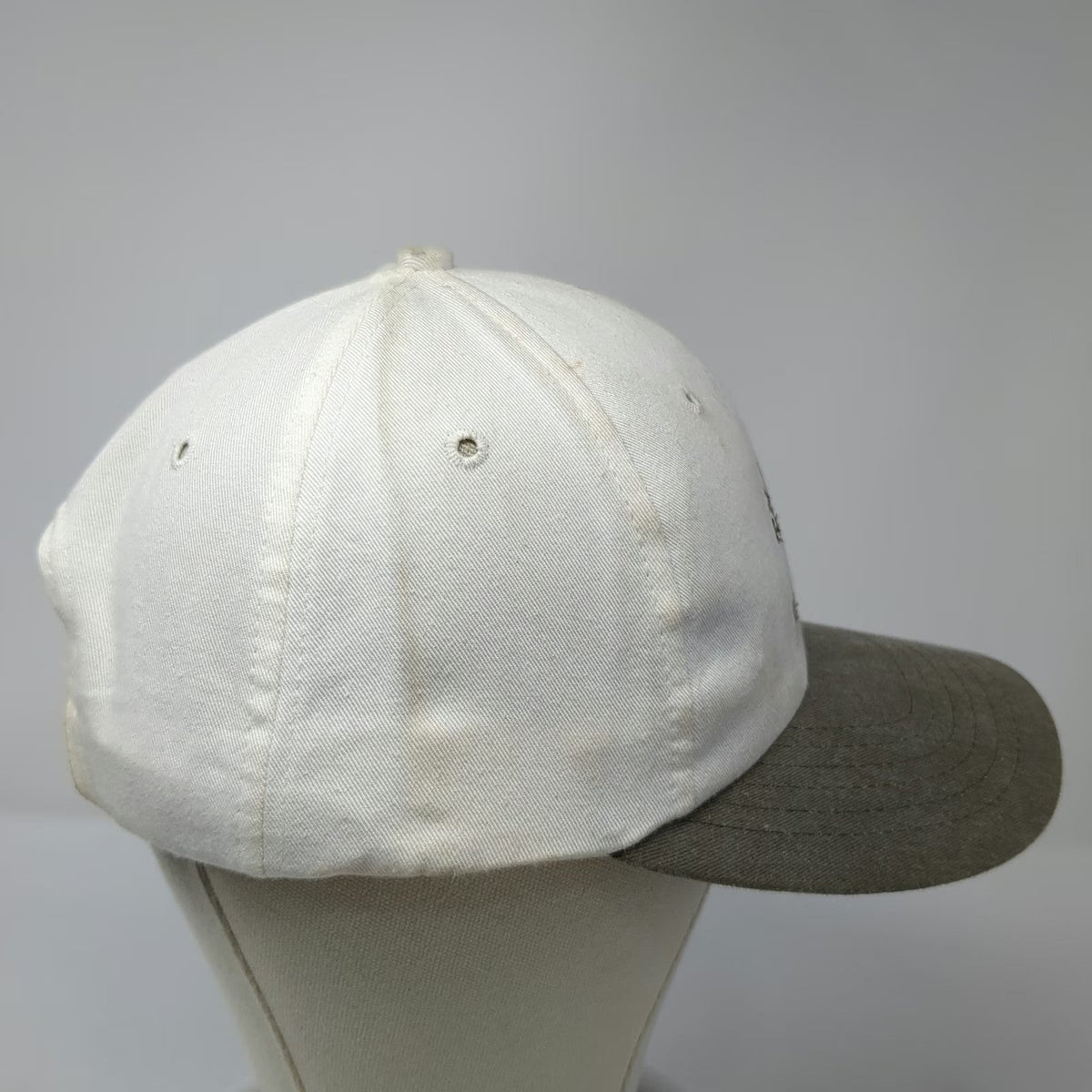 Texace Baseball Cap White Gray One Size Made in USA The Links Cayman Islands Hat