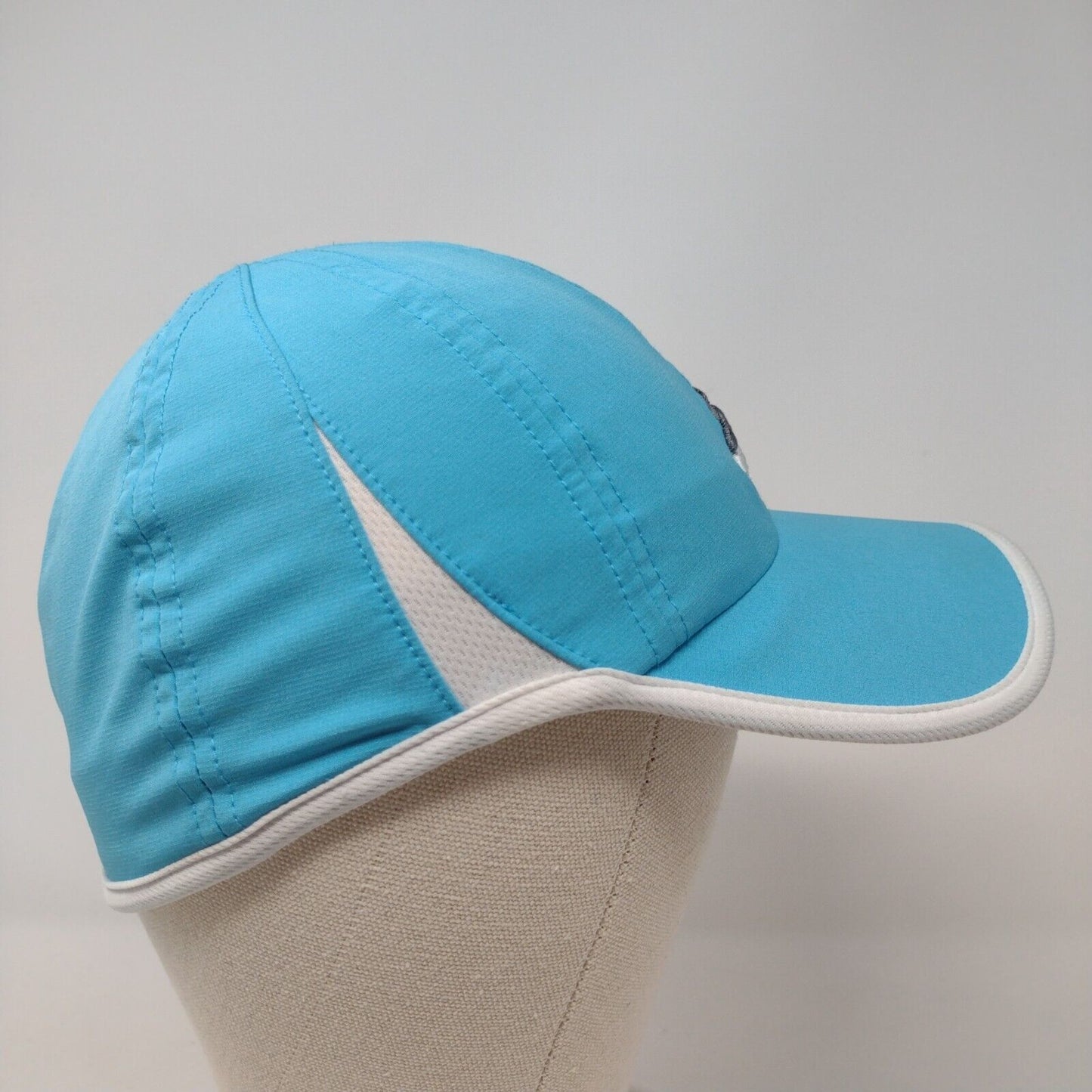 Adidas Adizero Fitted Hat Blue S/M Embroidered Breathable Mesh 6 Panel
