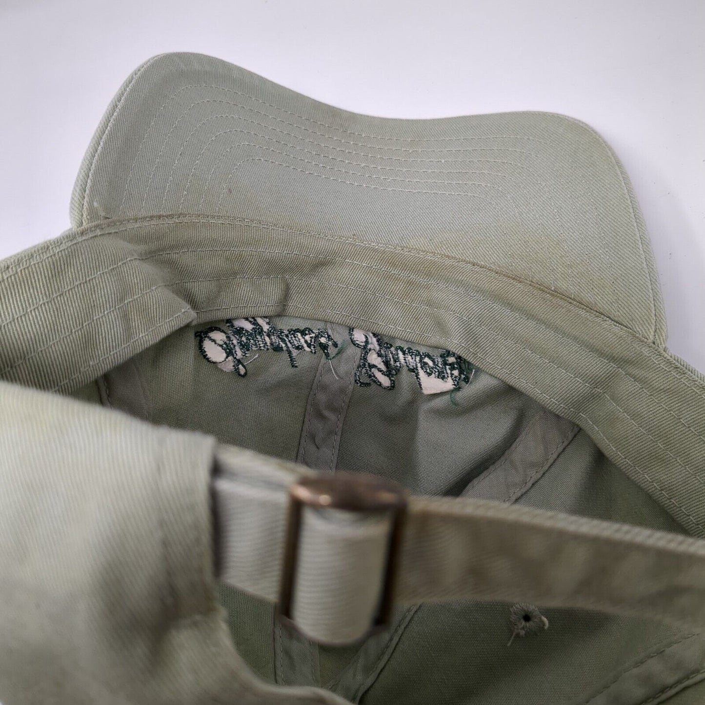 Spyglass Gardens LLC Slideback Hat Green OSFM Adjustable Embroidered Cotton