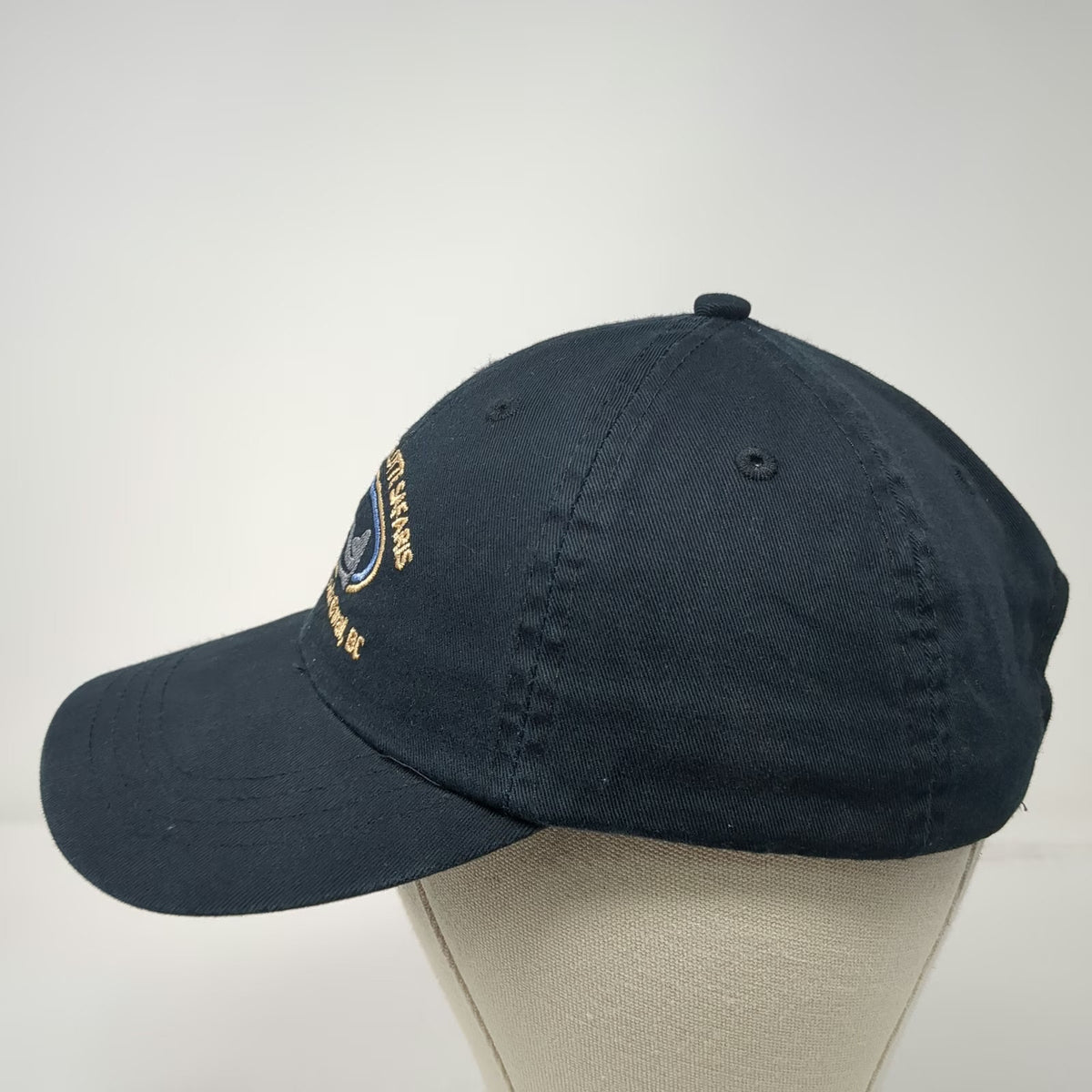 Port & Company Baseball Cap Black One Size Fishing Salmon Safari BC Strapback