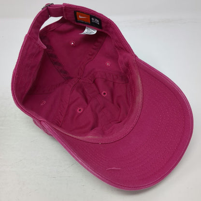 Nike Baseball Cap Pink One Size Heritage86 Embroidered Swoosh Slideback Hat