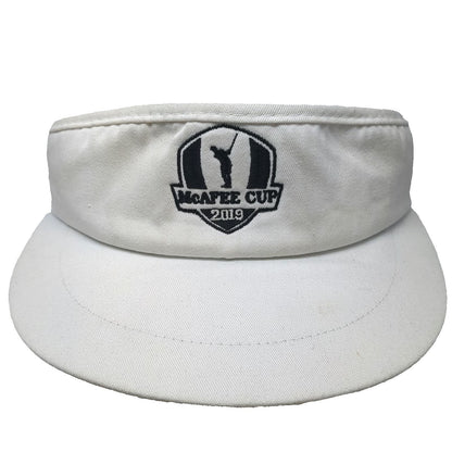 Imperial Visor White One Size McAfee Cup 2019 Golf Strapback Made in USA Hat