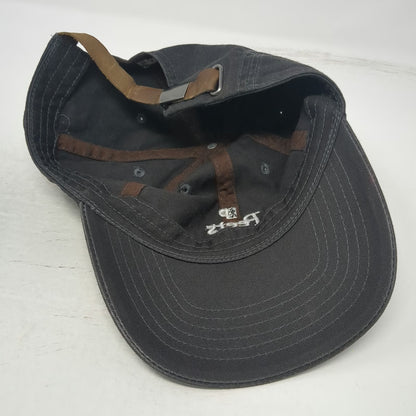 Peet's Coffee Baseball Cap Gray One Size Strapback Embroidered Logo Caffeine Hat