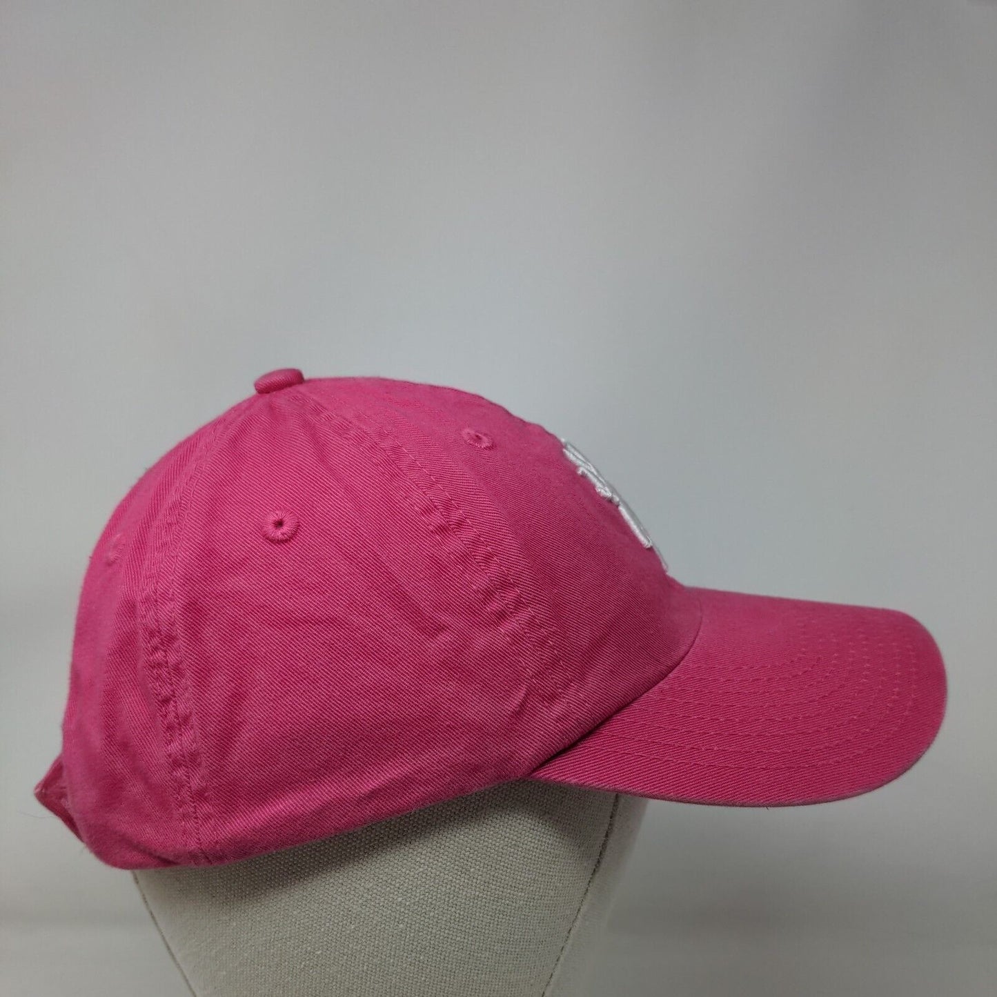 Browning Strapback Hat Pink OSFA Adjustable Embroidered Logo 6 Panel Cotton