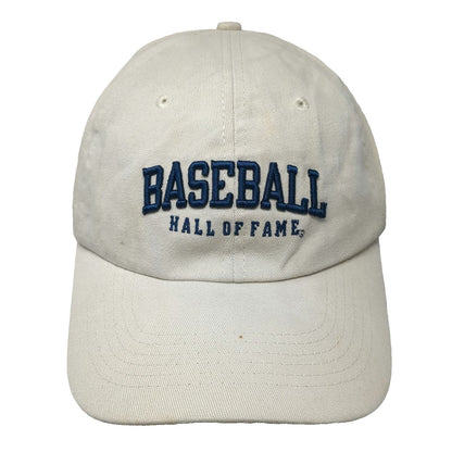 The Game Baseball Cap Beige One Size Hall of Fame Cooperstown NY USA Flag Hat