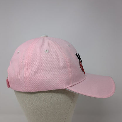 Las Vegas Nevada Strapback Hat Pink One Size Adjustable Embroidered Best Vina