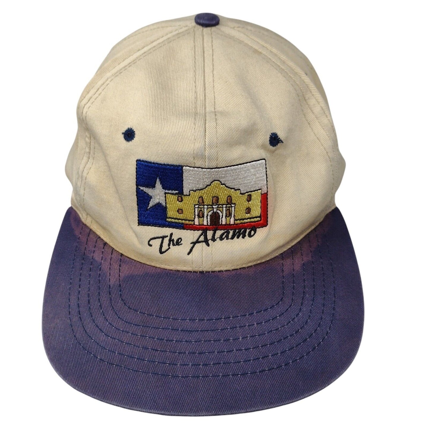 The Alamo Snapback Hat Multi OSFA Embroidered Colorblock 6 Panel