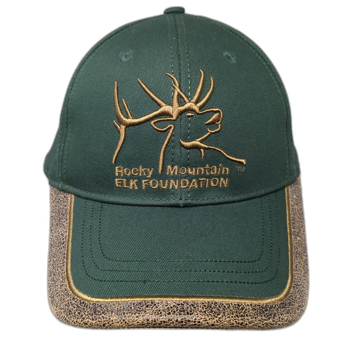 Rocky Mountain Elk Foundation Green One Size Baseball Cap Sponsor Hat Strapback