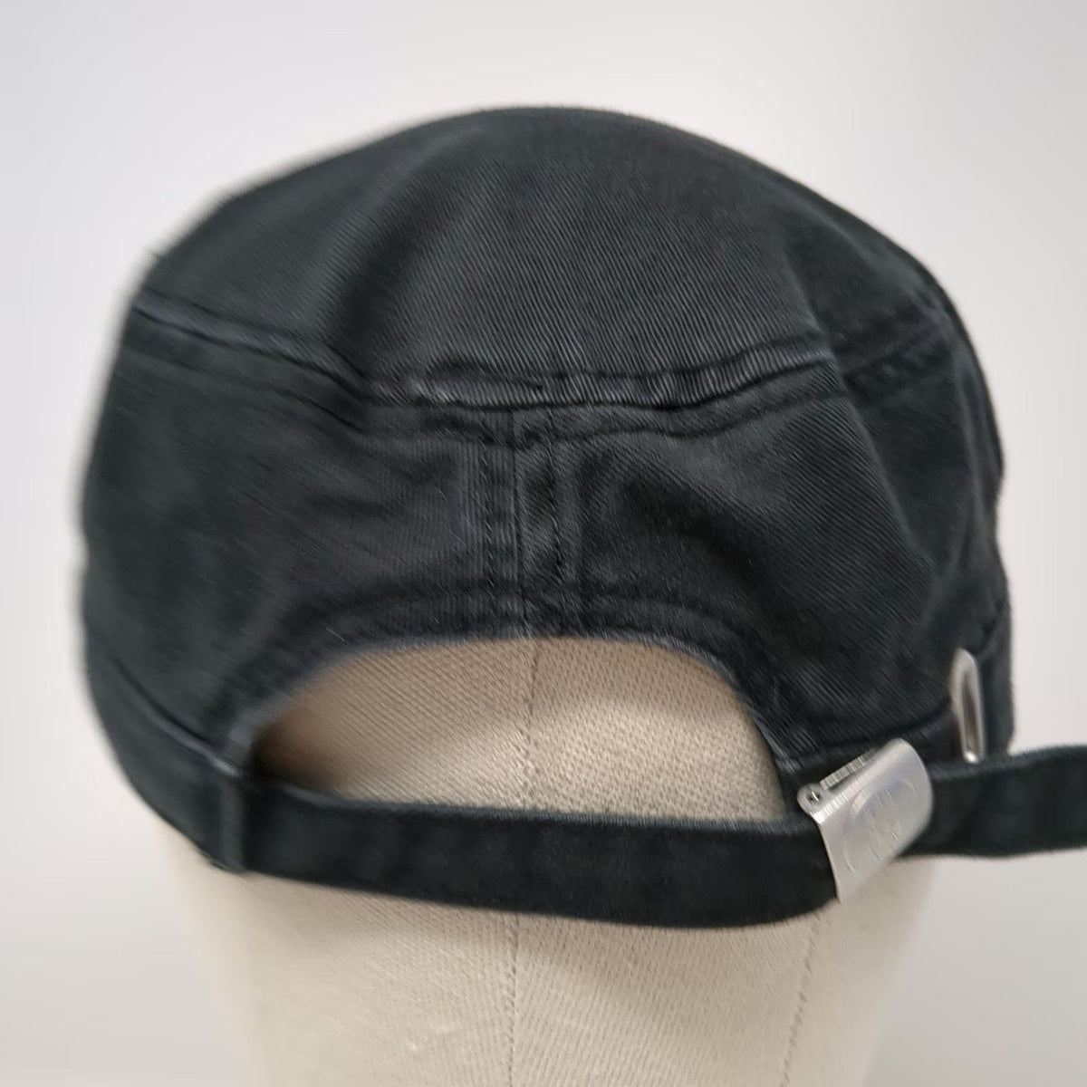 Chef Works Army Cap Black M Adjustable Solid Cotton Workwear Uniform Kitchen Hat