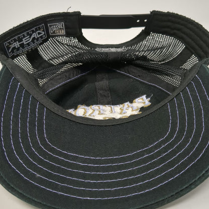 Ahead Trucker Hat Green One Size Patron XO Cafe Bee Logo Mesh Contrast Stitch