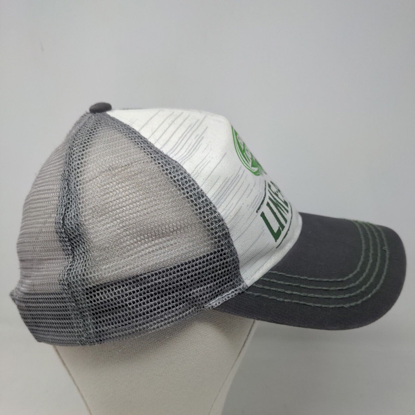 Bud Light Men's Snapback Mesh Back Hat Gray OSFM Lime A Rite Graphic Logo Beer