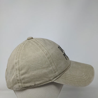 Dog Mom Slideback Hat Tan OSFM Embroidered Paw David And Young