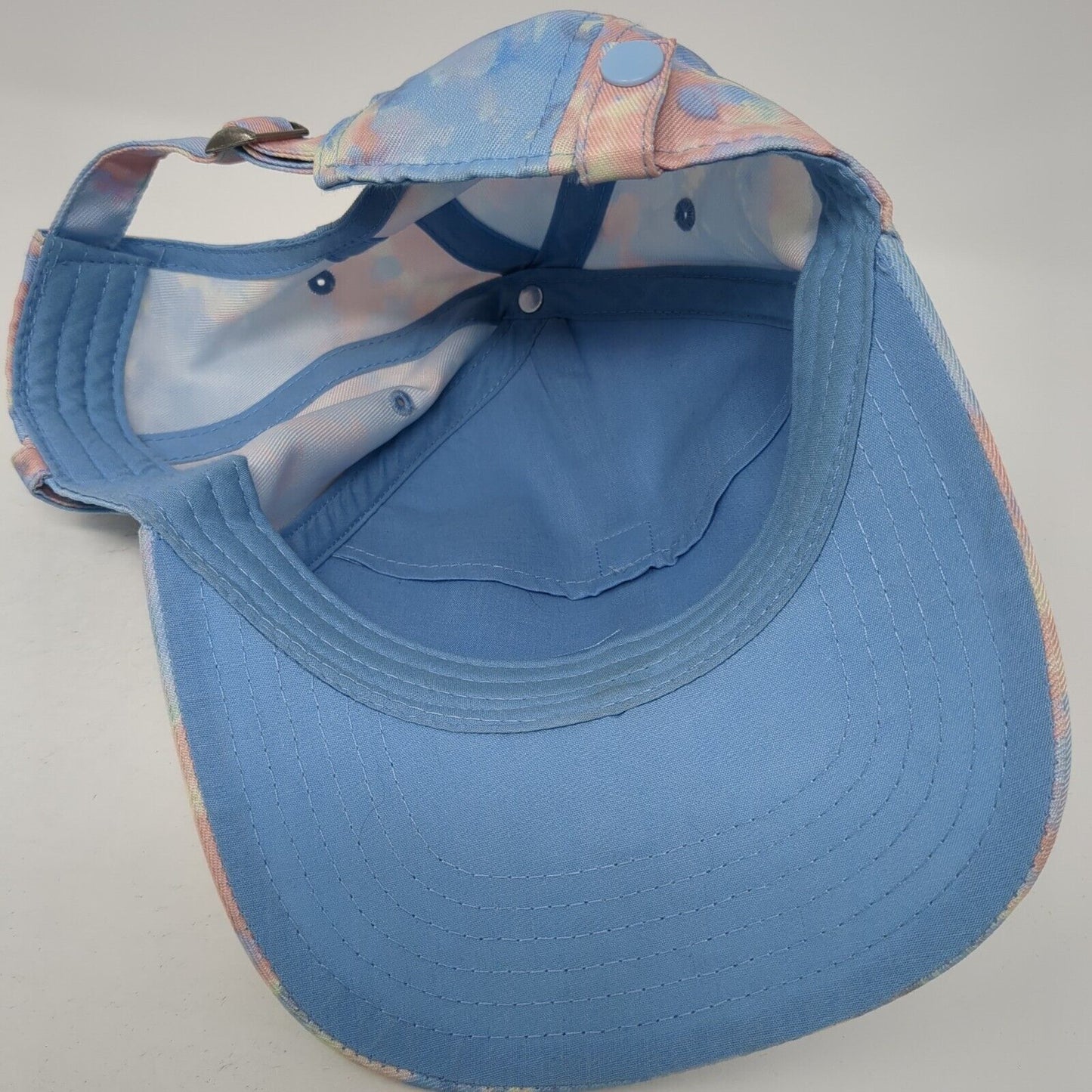 Unbranded Slideback Hat Multicolor OS Adjustable Tie Dye Vented Holes Blank