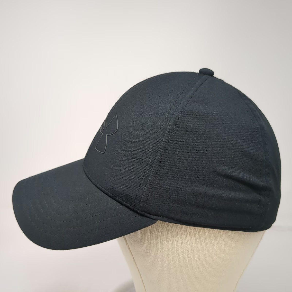 Under Armour Baseball Cap Black XL Tonal Logo Storm Driver Stretch Fit Hat