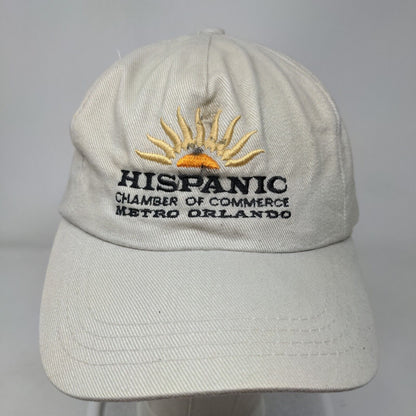 Hispanic Chamber of Commerce Metro Orlando Slideback Hat Tan OS Embroidered