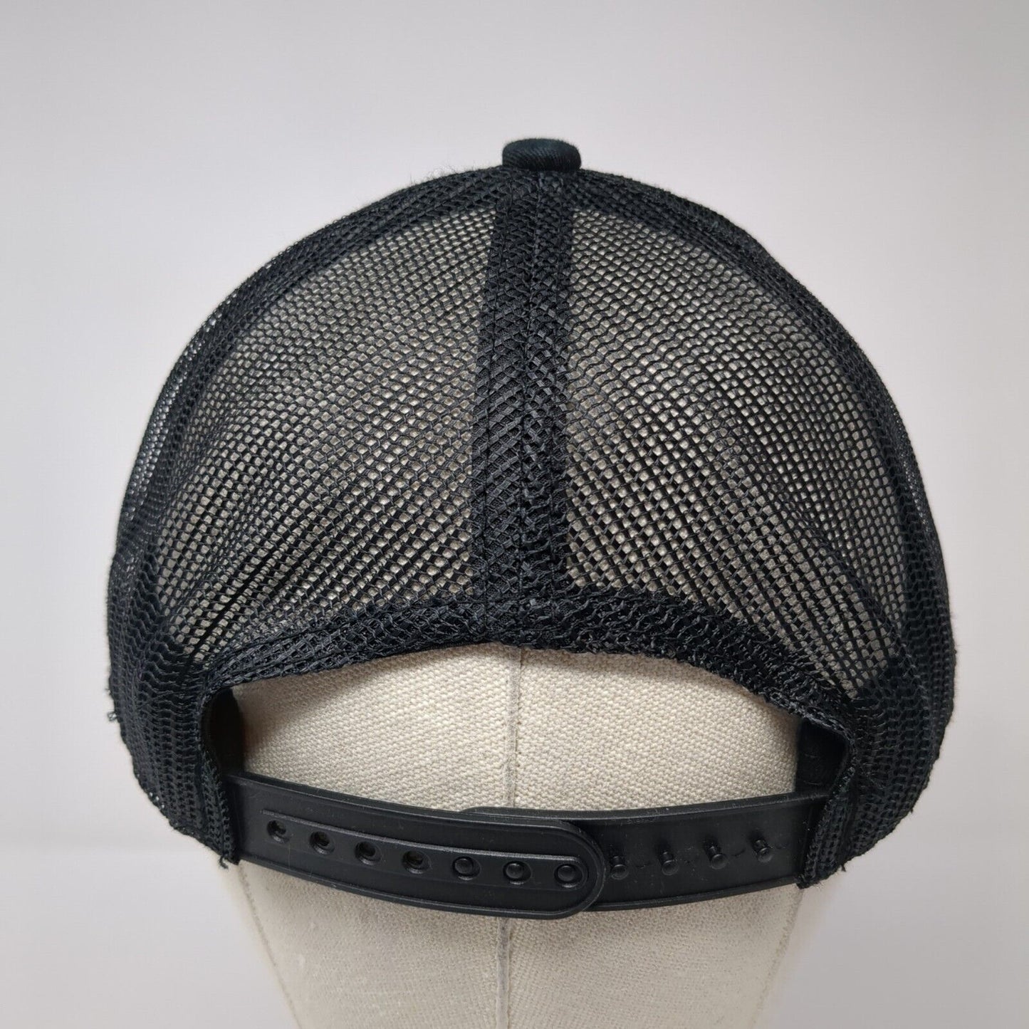 RMEF Team Elk Patch Snapback Trucker Hat Black One Size Mesh Back