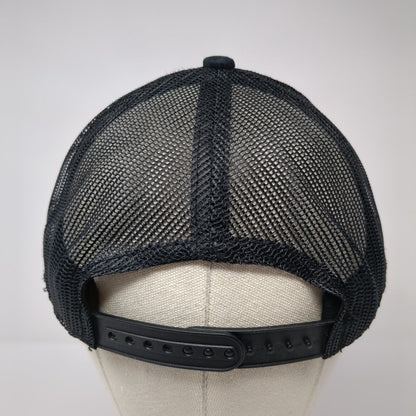 RMEF Team Elk Patch Snapback Trucker Hat Black One Size Mesh Back