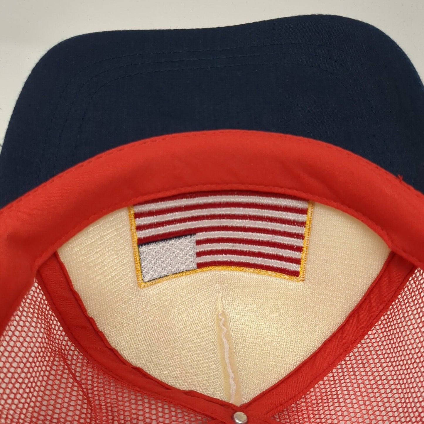 American Flag Snapback Trucker Hat Multicolor OS Adjustable Patriotic Mesh Back