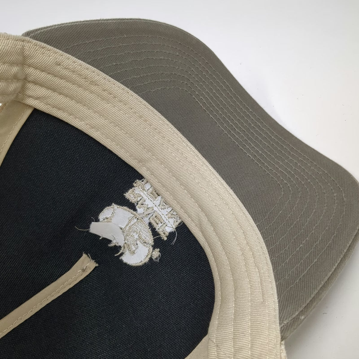 Outdoor Cap Trucker Hat Gray Beige One Size Mesh Back RMEF Team Elk Snapback