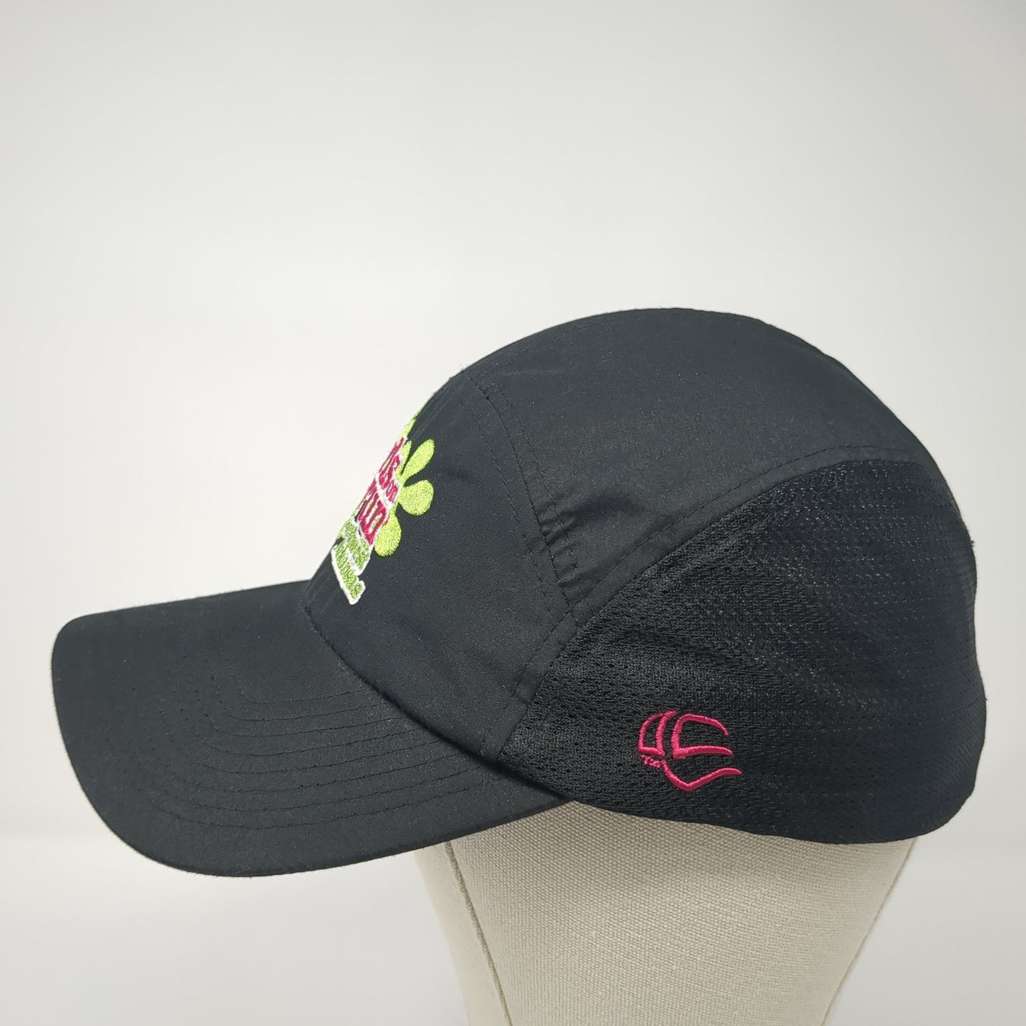 Girls On The Run Strapback 5 Panel Hat Black One Size Solid Adjustable
