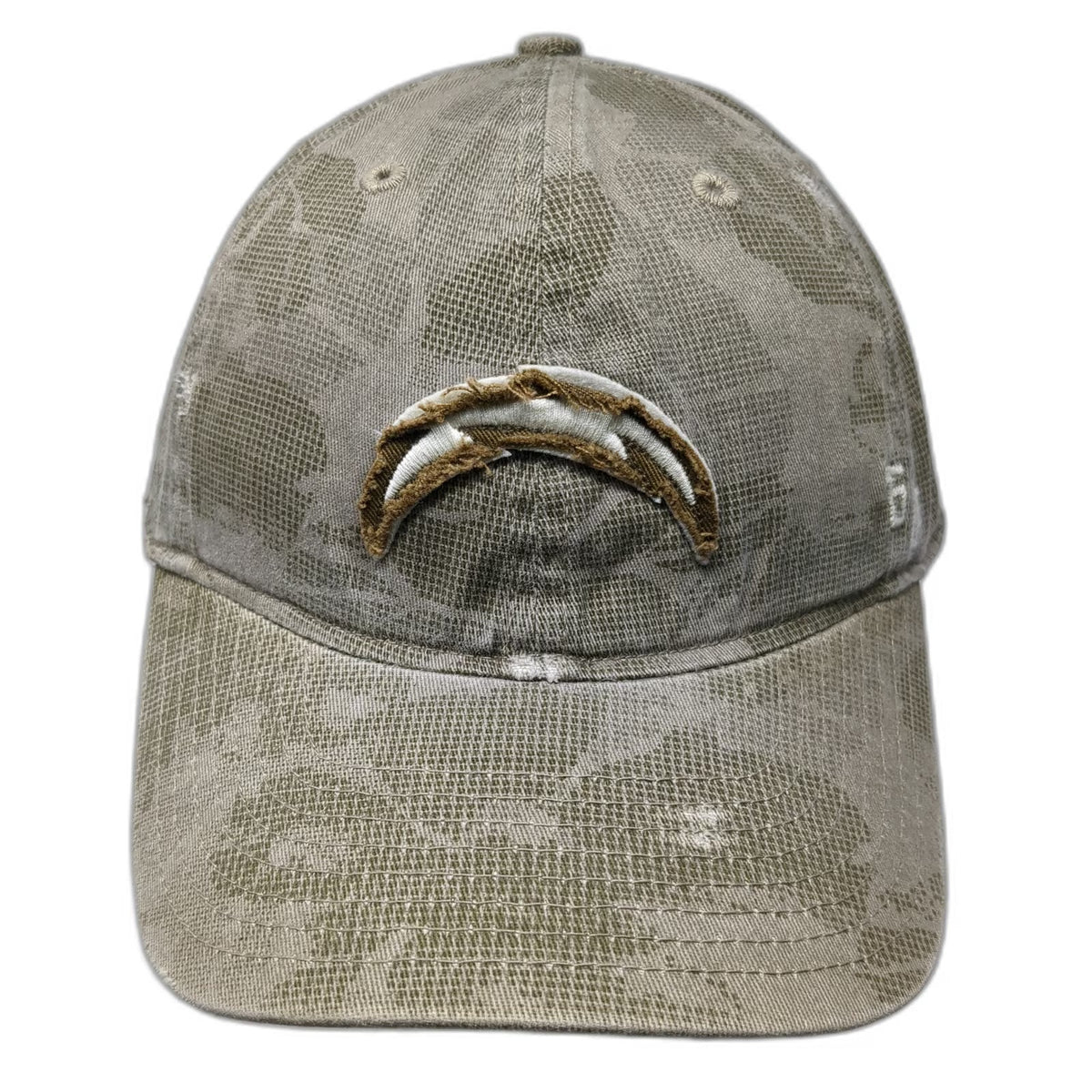 Reebok Los Angeles Chargers NFL Brown XL Camo Distressed Logo Baseball Cap Hat