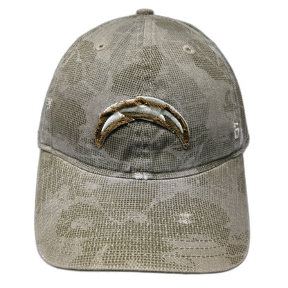 Reebok Los Angeles Chargers NFL Brown XL Camo Distressed Logo Baseball Cap Hat