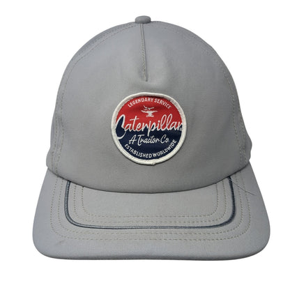 Caterpillar A Tractor Co Patch Snapback Hat Gray One Size Adjustable