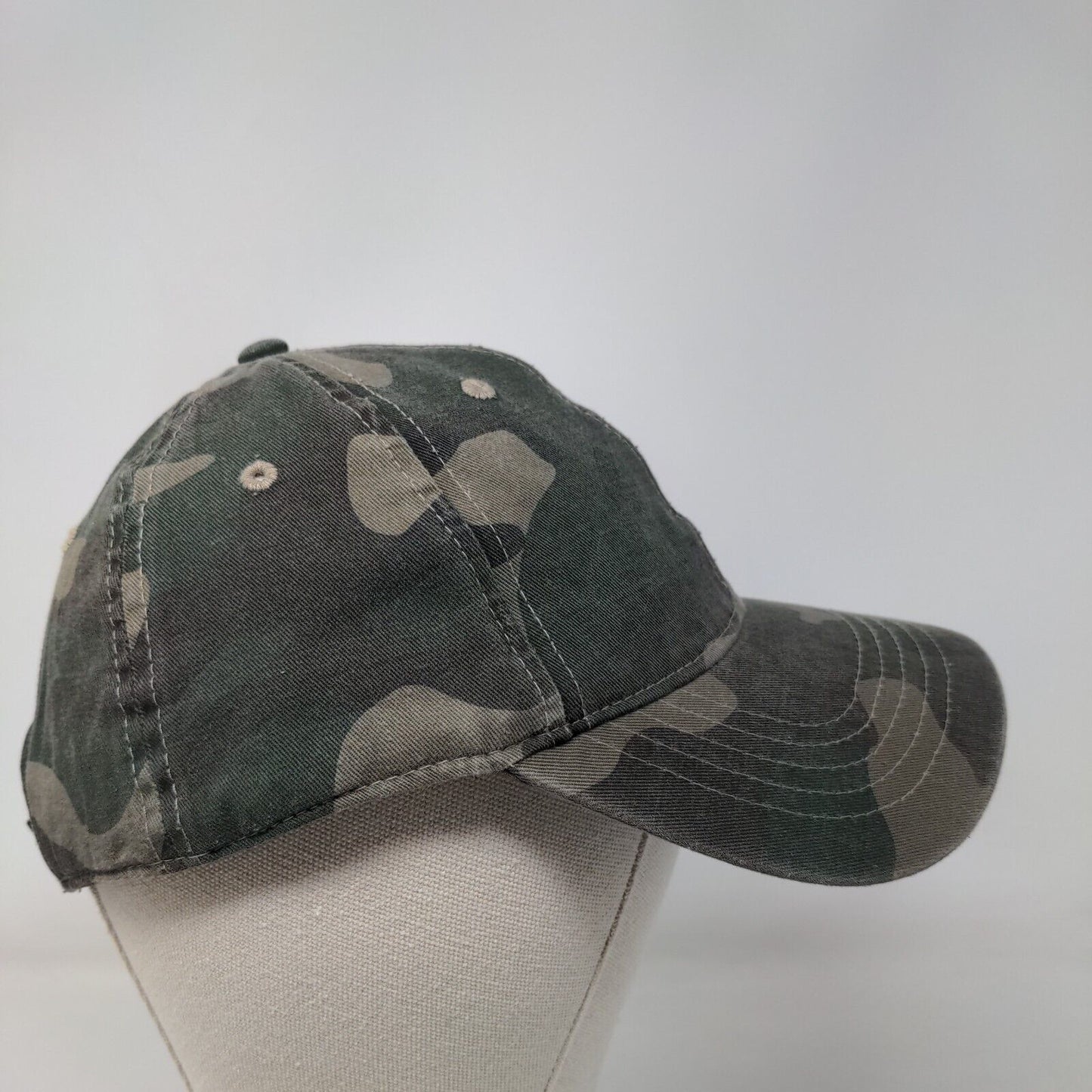 Unbranded Strapback Hat Camouflage One Size Adjustable Vented Holes Blank