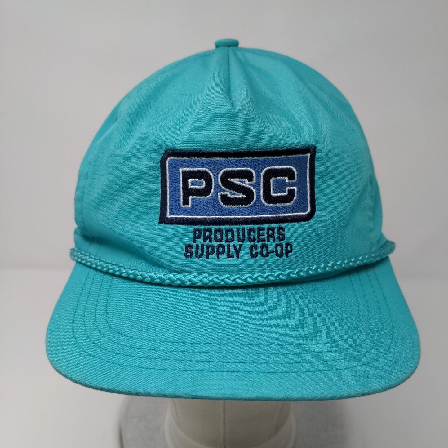 PSC Producers Supply Co-op Slideback Hat Greenish-Blue OSFM Adjustable Sport Cap