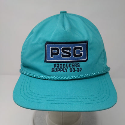 PSC Producers Supply Co-op Slideback Hat Greenish-Blue OSFM Adjustable Sport Cap