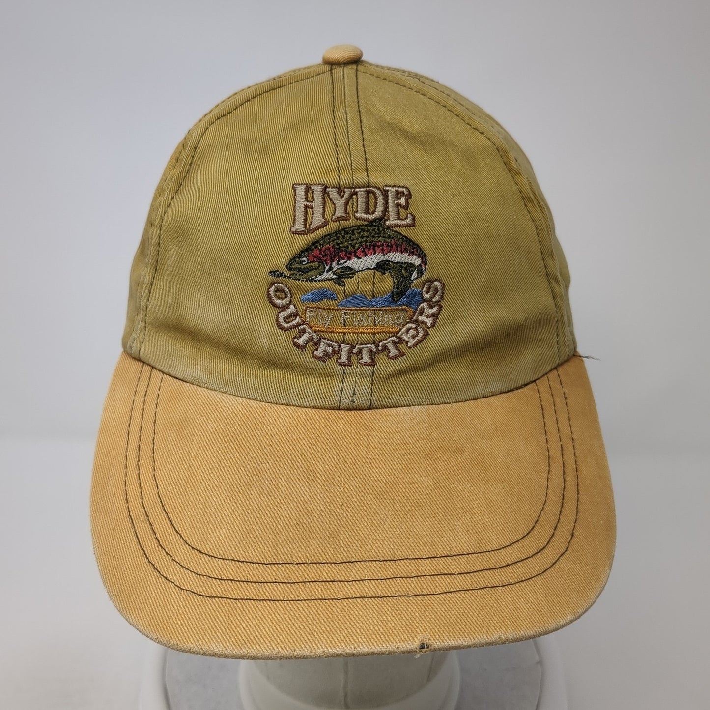 Hyde Outfitters Slideback Baseball Cap Brown One Size Adjustable Embroidered