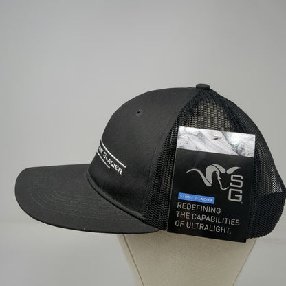 Stone Glacier Trucker Hat Gray One Size Mesh Back Snapback Ram Logo Outdoor