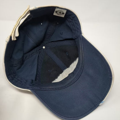 Bud Light Bud Bowl 97 Football Embroidered Cap Strapback Blue Beige OSFA